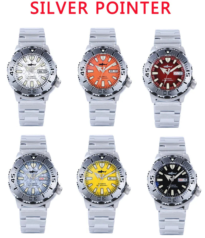 Heimdallr Sharkey Monster V2 Men's Diver Watch 316L Stainless Steel Japan NH36A Movement 200M Waterproof Men Mechanical Watches