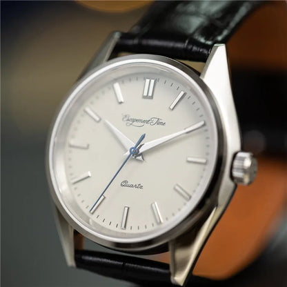【Tempo de escape】Relógio de quartzo com caixa de 40 mm, VH31, ponteiros com tratamento térmico
