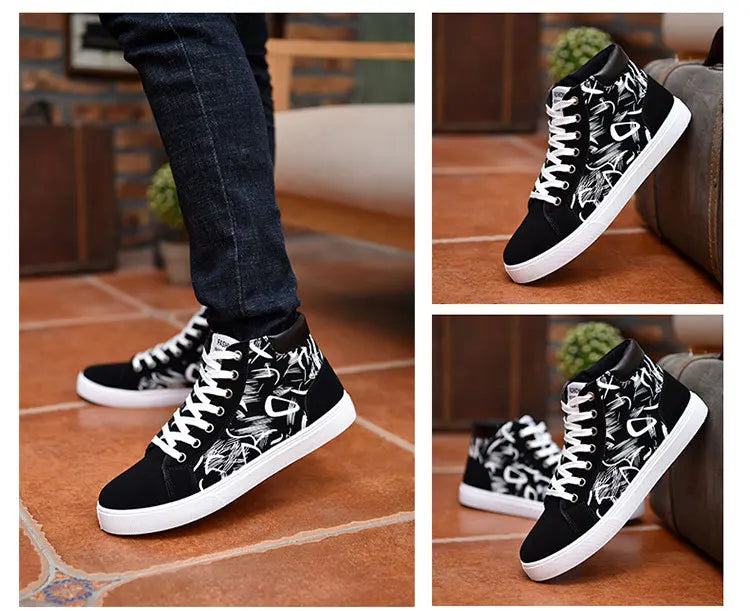 Men Casual Skateboarding Shoes High Top Sneakers Sports Shoes Men Outdoor Breathable Street Walking Shoes 48 Chaussure Homme 47