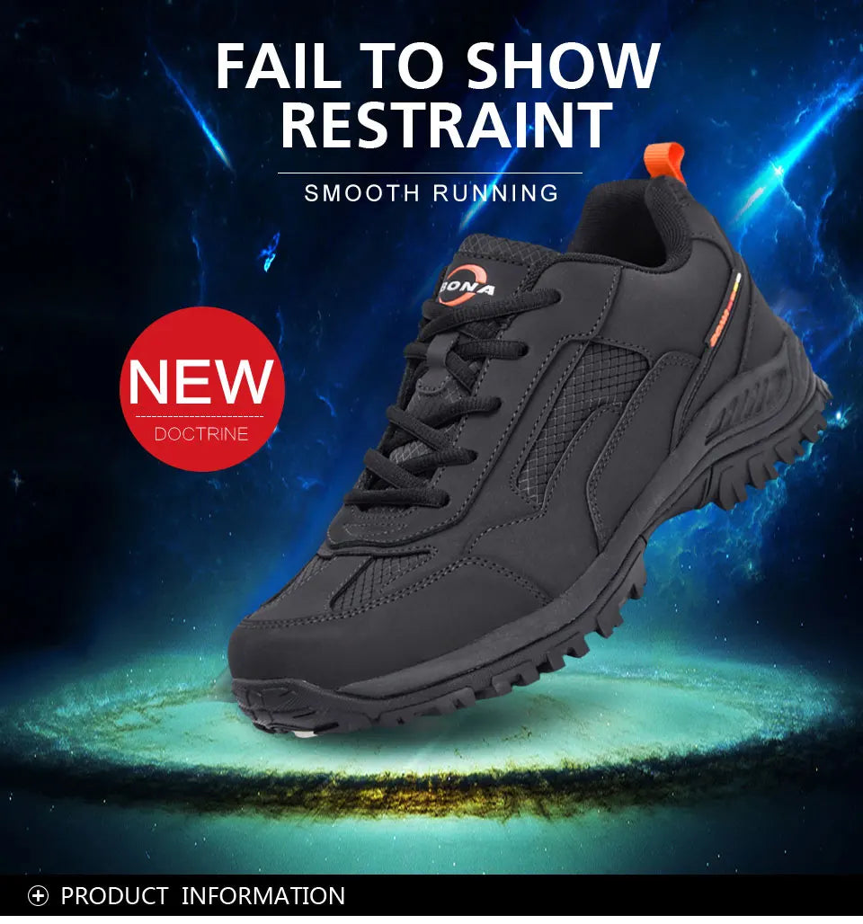 BONA New Designers Non-slip Wear-resistant Breathable Hiking Shoes Men Outdoor High-quality Jogging Walking Shoe Mansculino