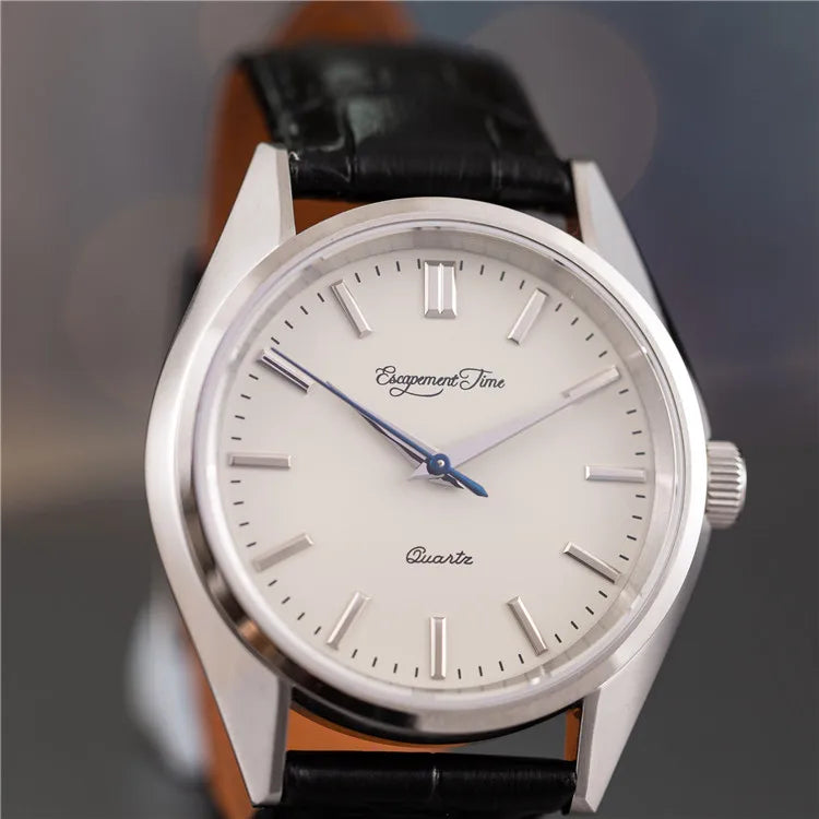 【Tempo de escape】Relógio de quartzo com caixa de 40 mm, VH31, ponteiros com tratamento térmico