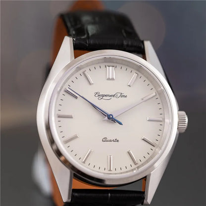 【Tempo de escape】Relógio de quartzo com caixa de 40 mm, VH31, ponteiros com tratamento térmico
