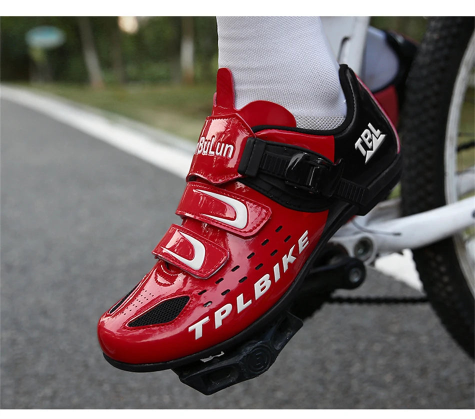 Professional Racing Road Bike Cycling Shoes Men Outdoor Non-Slip MTB Bicycle Sneakers Breathable Self-Locking Sports Cleat Shoes