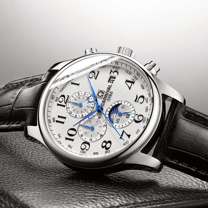 Reloj mecánico automático para hombre en acero inoxidable Case Shape: Redondo Case