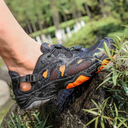 HUMTTO Brand Hiking Boots for Men Sneakers New Summer Trekking Sandals Male Breathable Outdoor Walking Climbing Water Shoes Mens
