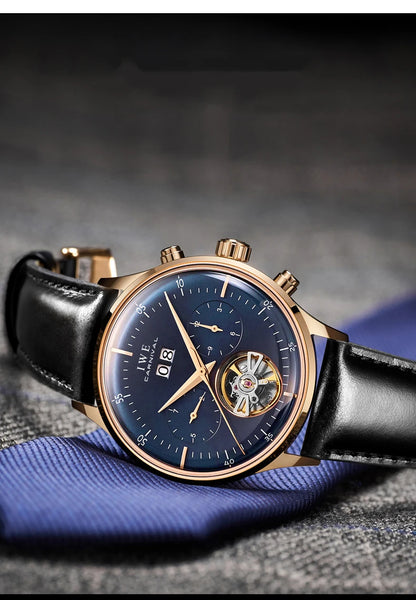 Montre CARNIVAL Mechanical Dress Watches for Men Brands Luxury Sapphire Automatic Wristwatches Mens Waterproof 2025 Reloj Hombre