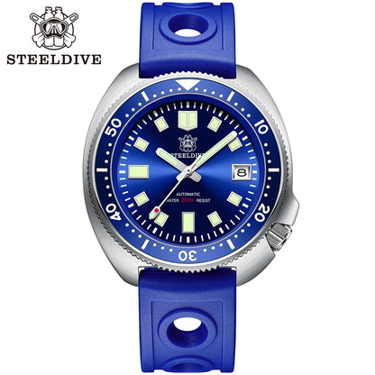 SD1970 New Arrival STEELDIVE Brand 20ATM Water Resistant Ceramic Bezel Insert Sapphire Glass NH35 Automatic Watch 6105 Turtle