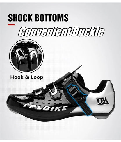Professional Racing Road Bike Cycling Shoes Men Outdoor Non-Slip MTB Bicycle Sneakers Breathable Self-Locking Sports Cleat Shoes