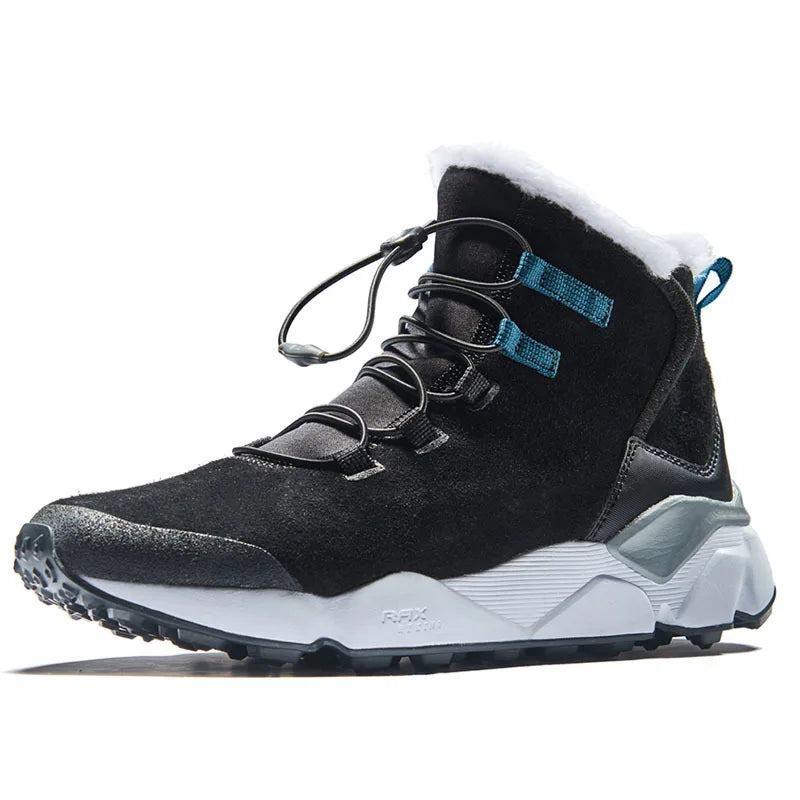 RAX Snow Boots Men Outdoor Sports Sneakers  for Men Women Hiking Boots Waterproof Plush Lining Trekking Boots Anti-slip Toursim