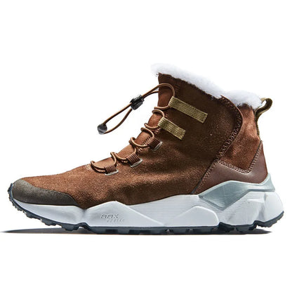 RAX Snow Boots Men Outdoor Sports Sneakers  for Men Women Hiking Boots Waterproof Plush Lining Trekking Boots Anti-slip Toursim