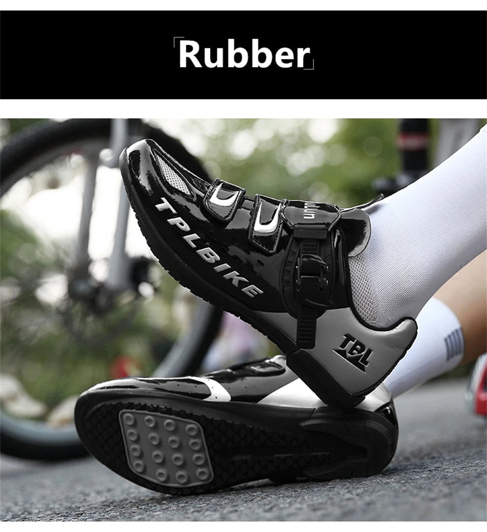 Professional Racing Road Bike Cycling Shoes Men Outdoor Non-Slip MTB Bicycle Sneakers Breathable Self-Locking Sports Cleat Shoes