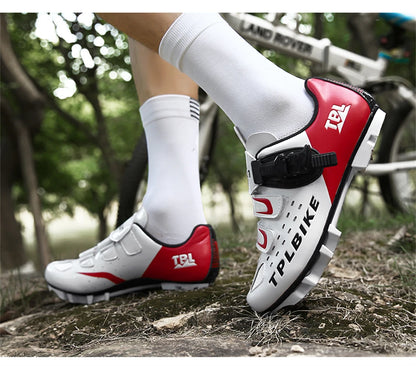 Professional Racing Road Bike Cycling Shoes Men Outdoor Non-Slip MTB Bicycle Sneakers Breathable Self-Locking Sports Cleat Shoes