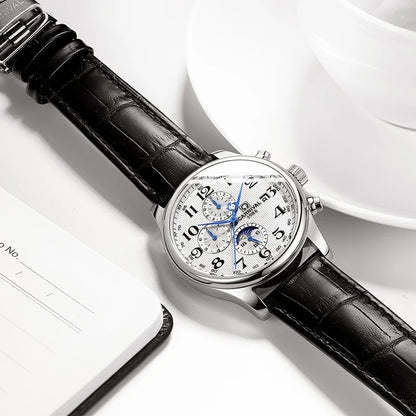Reloj mecánico automático para hombre en acero inoxidable Case Shape: Redondo Case