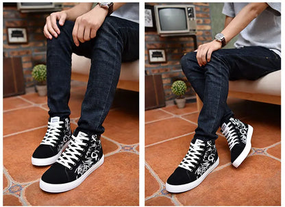Men Casual Skateboarding Shoes High Top Sneakers Sports Shoes Men Outdoor Breathable Street Walking Shoes 48 Chaussure Homme 47