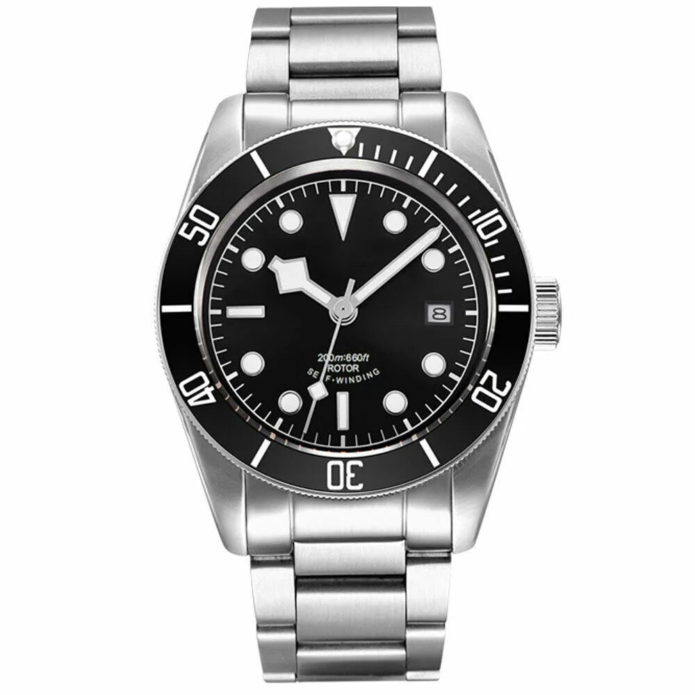 Luxury Customizable Logo Waterproof Japan nh35 Automatic Mechanical Wristwatch Full Steel Sapphire Men Watch Dress Male Clock