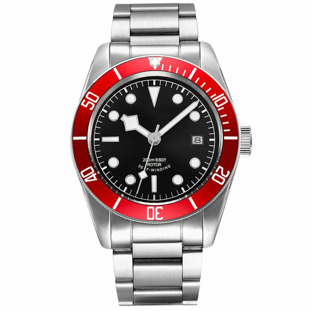 Luxury Customizable Logo Waterproof Japan nh35 Automatic Mechanical Wristwatch Full Steel Sapphire Men Watch Dress Male Clock