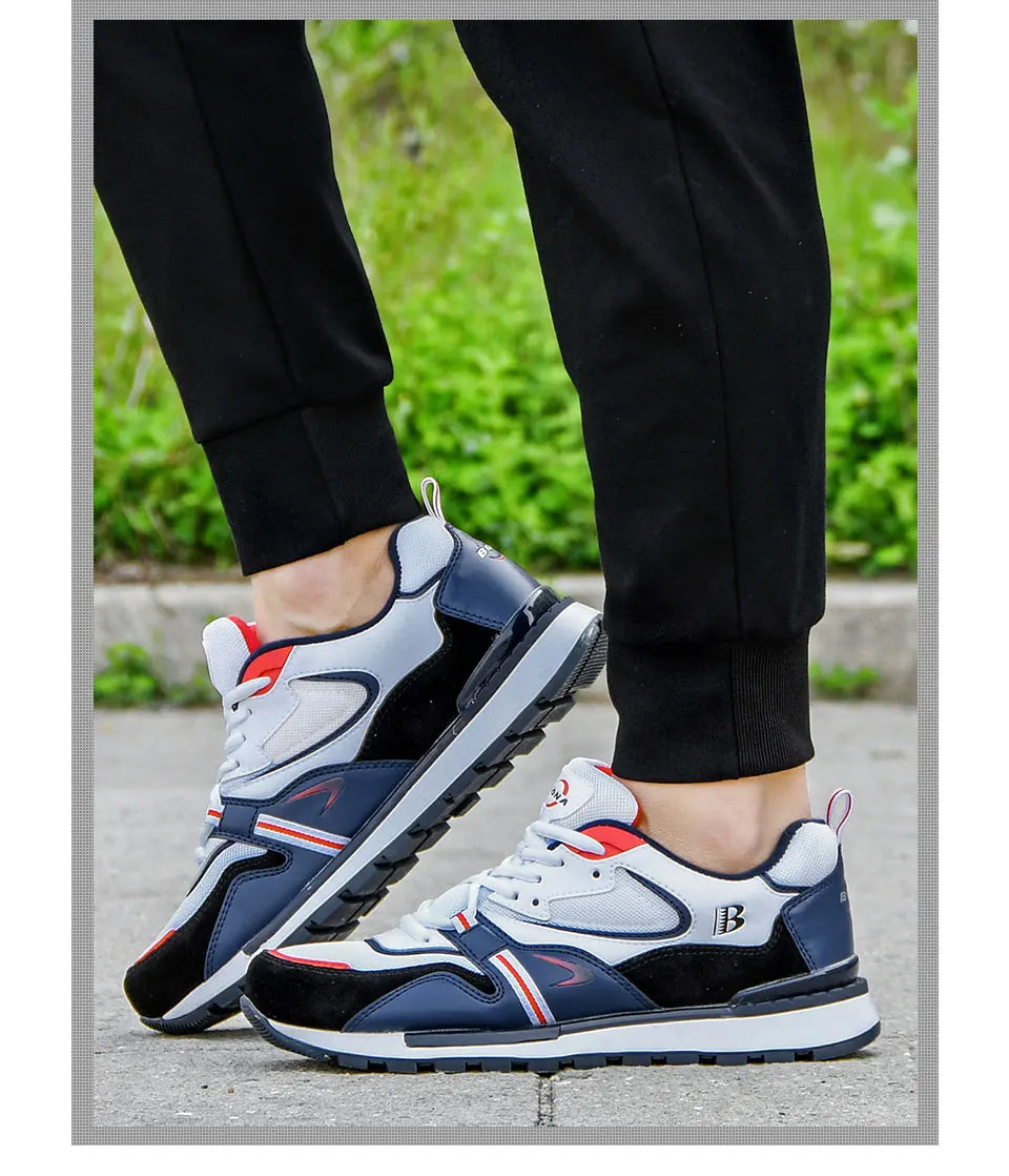 BONA New Designers Action Leather Sport Shoes Man Sneakers Running Shoes Men Tennis Male Walking Footwear Trendy Fitness