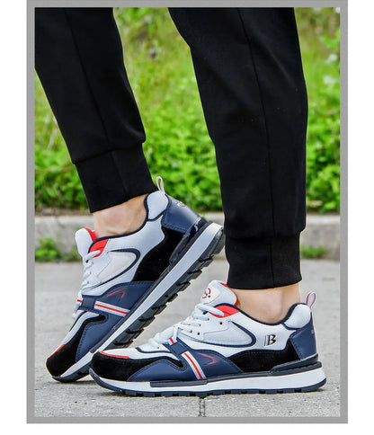 BONA New Designers Action Leather Sport Shoes Man Sneakers Running Shoes Men Tennis Male Walking Footwear Trendy Fitness