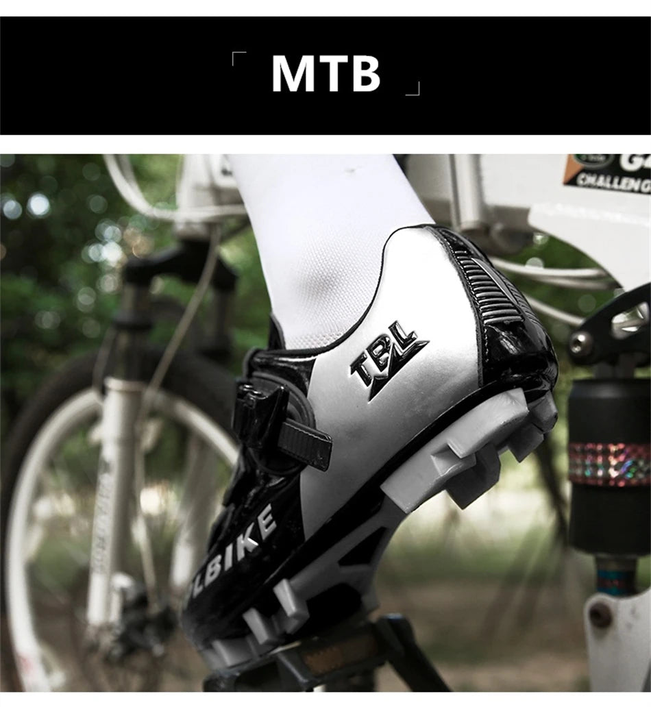 Professional Racing Road Bike Cycling Shoes Men Outdoor Non-Slip MTB Bicycle Sneakers Breathable Self-Locking Sports Cleat Shoes