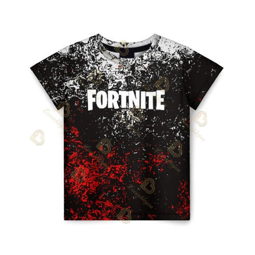 T-shirt Infantil Unissexo com Impressão 3D da Mascote Fortnite, Moda de Verão, Casual para Meninos e Meninas, Roupa Infantil, Tops T-shirt