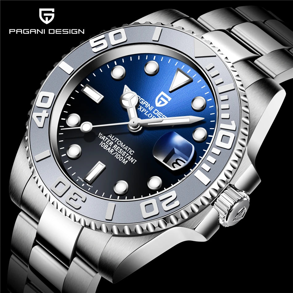 2025 New PAGANI DESIGN PD-1651 V3 Men Mechanical Watch Luxury Sapphire Glass Automatic Watch 40MM Stainless Steel Watch for Men