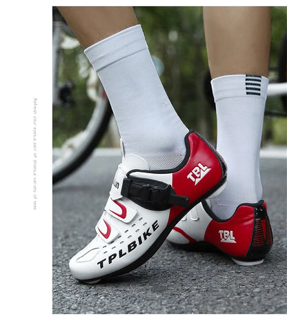 Professional Racing Road Bike Cycling Shoes Men Outdoor Non-Slip MTB Bicycle Sneakers Breathable Self-Locking Sports Cleat Shoes