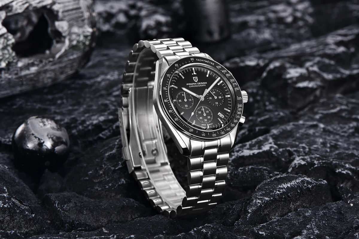 PAGANI DESIGN 2026 New V6 Moon Watches Men Luxury Quartz Watch For Men Speed Sport Chronograph AR Sapphire crystal Wristwatch