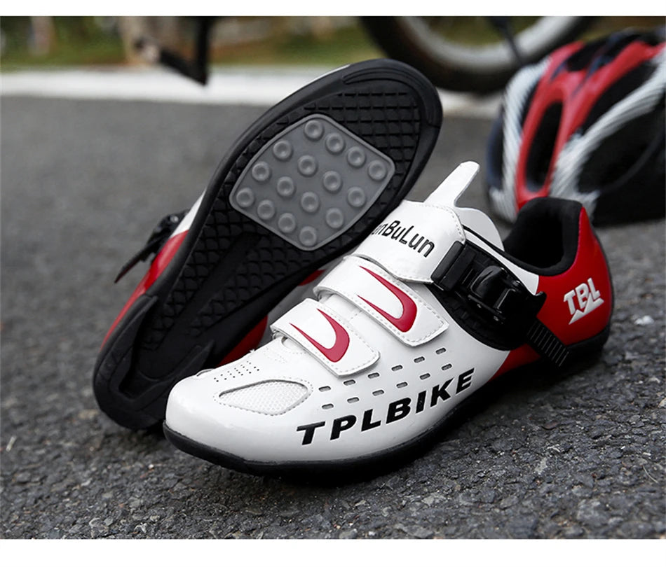 Professional Racing Road Bike Cycling Shoes Men Outdoor Non-Slip MTB Bicycle Sneakers Breathable Self-Locking Sports Cleat Shoes