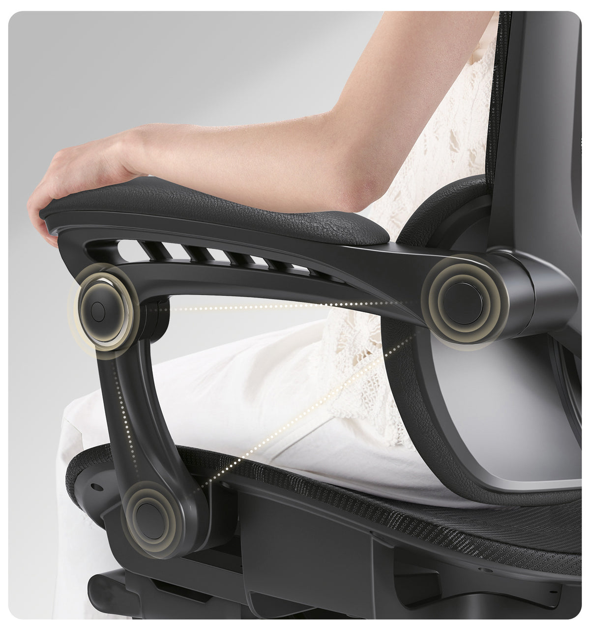 UVR Ergonomic Mesh Office Chair, Reclining Computer Chair with Adjustable Height, Swivel Executive Desk Chair, Comfortable Home Office & Gaming Chair