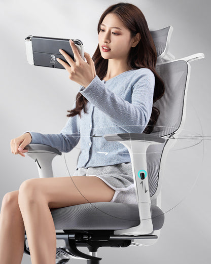 UVR Ergonomic Gaming Chair Office Chair with Reclining Function, Adjustable Computer Chair with Armrests, Comfortable Executive Chair for Home & Work