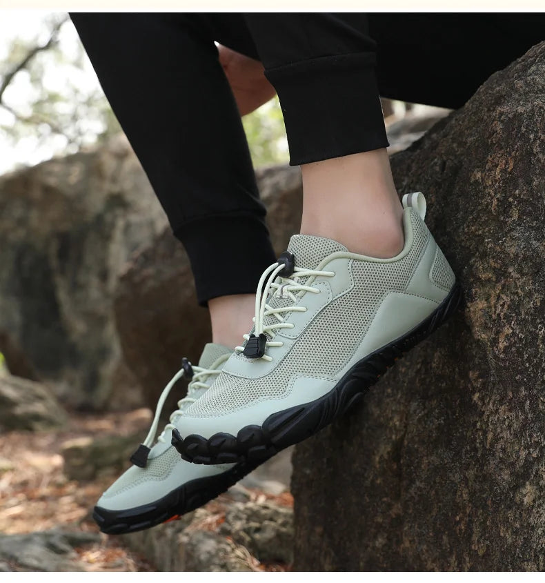 Men Barefoot Hiking Shoes Breathable Outdoor Sports Climbing Shoe Trekking Sneakers Non-Slip Comfort Man Casual Jogging Footwear