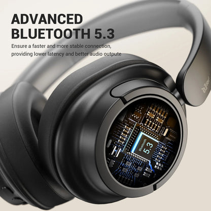 OneOdio Bluetooth 5.3 Wireless Headphones Over Ear Bass Mode Headset with Mic, 90H Playtime Foldable Bluetooth Headphones