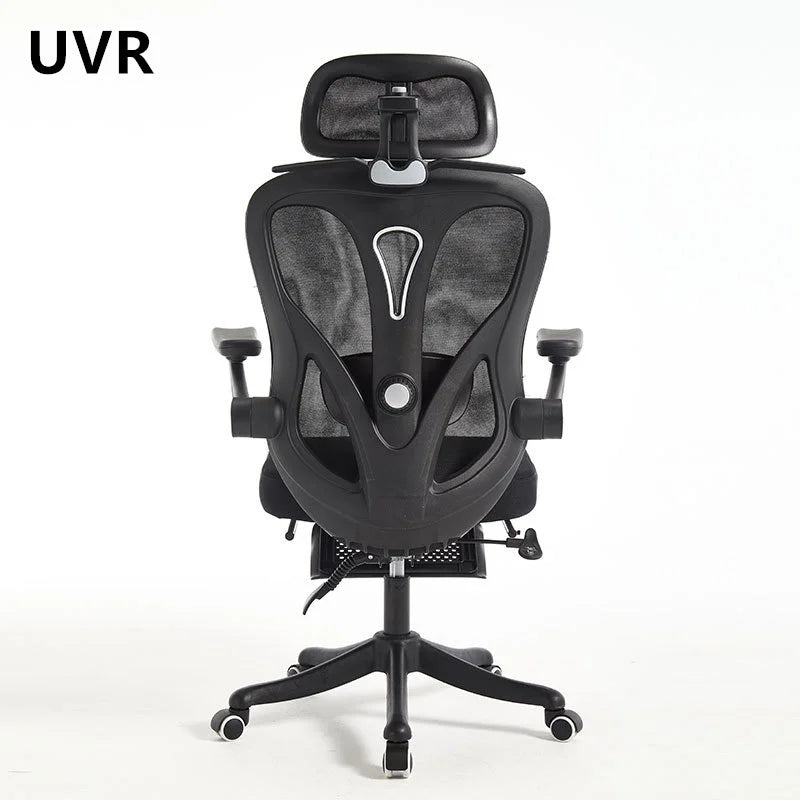 UVR Ergonomic Office Chair with Adjustable Height, Reclining Executive Desk Chair, Comfortable Swivel Boss Chair with Armrests for Home & Work