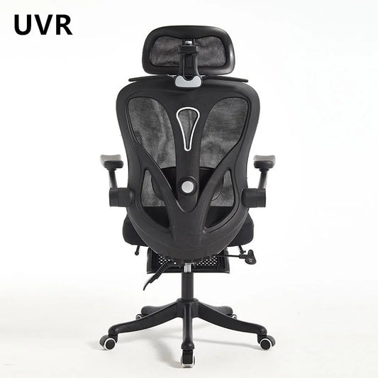 UVR Ergonomic Office Chair with Adjustable Height, Reclining Executive Desk Chair, Comfortable Swivel Boss Chair with Armrests for Home & Work