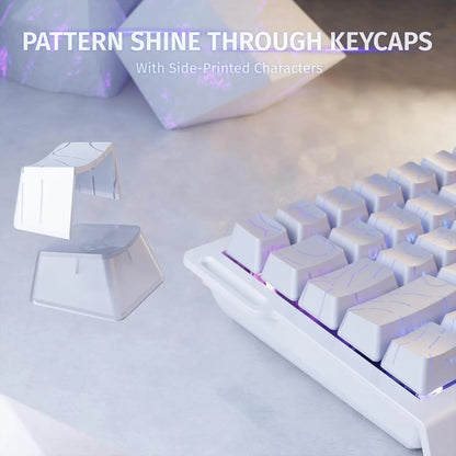 ATTACK SHARK X68 HE Rapid Trigger Mechanical Gaming Keyboard 60% Wired Hall Effect Keyboard with Adjustable Actuation, 8KHz Polling Rate & RGB Backlit