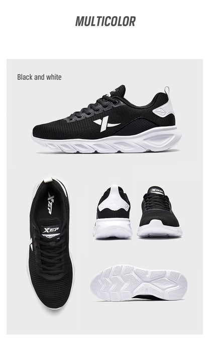 Xtep Running Shoes for Men 2025 Spring Sweat-Absorbing Sports Shoes Wear-Resistant Stability Sporty Sports Sneakers 880119115131