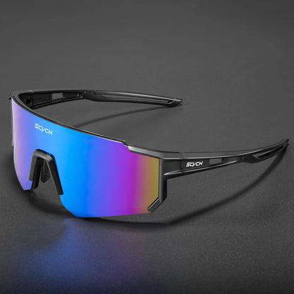 SCVCN Cycling Glasses Bike Sunglasses Men UV400 Eyewear Sports MTB Outdoor Goggles Bicycle Women Sunglasses Multi Color Riding
