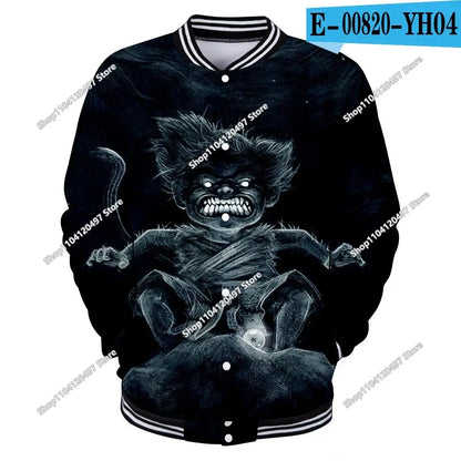New Japanese Anime Dragon Ball Z Varsity Jacket Autumn Casual Sweatshirt Hoodie Coat Jacket Brand Baseball Jacket