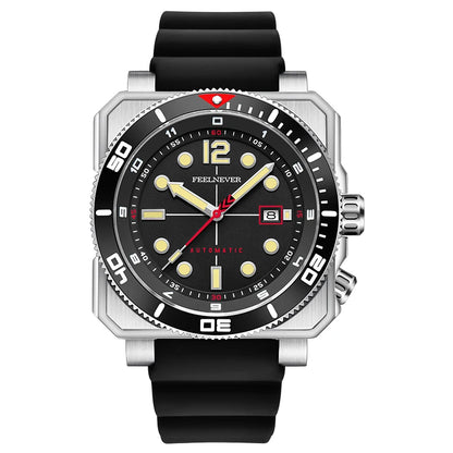 FeelNever 8215 Movement Automatic Dive Watch for Men Super Luminous 316 Steel Wristwatch Sapphire Sports Mechanical Male Watches