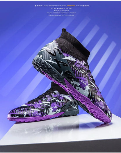 Size 34-46 Men FG/TF Football Boots Futsal Professional Unisex Kids Soccer Shoes Training Outdoor Boys Football Shoes Sneakers