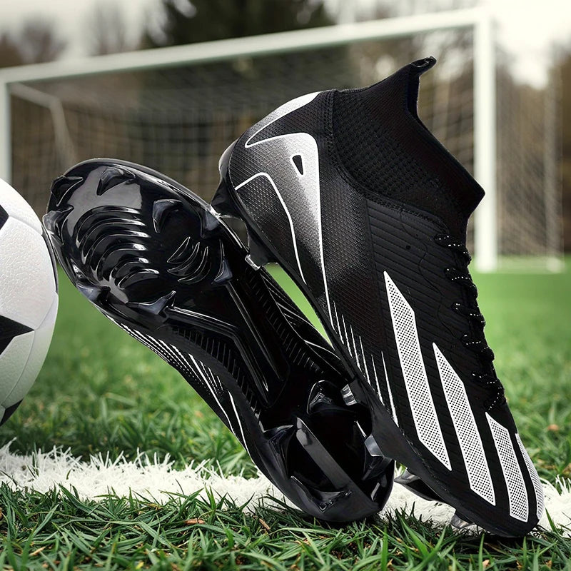 New Men Soccer Shoes Adult Non-Slip Football Boots Cleats Boys Ultralight Sport Sport Outdoor Comfortable Training Match Grass