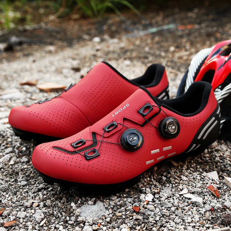 Vysoce kvalitní cyklistické boty SPD pro muže, samoupínací závodní sportovní boty na kolo, dámské neklouzavé MTB boty na horské kolo 36-47
