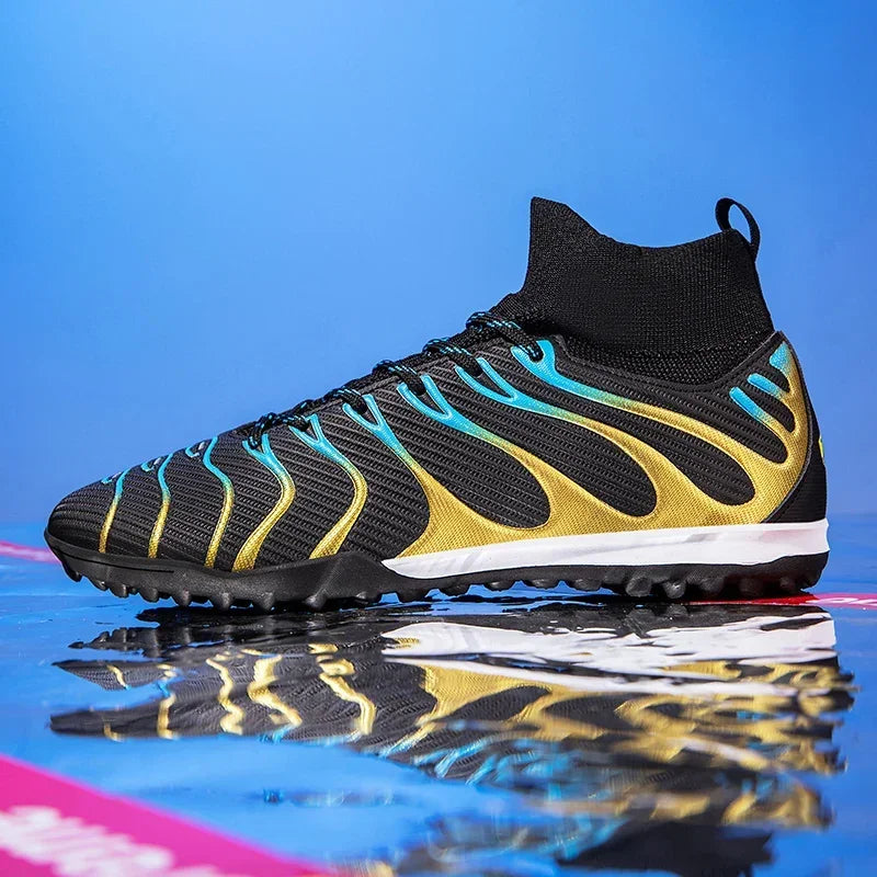 Men Match Football Boots Sport Training Long Spikes FG/TF Boys Cleats Outdoor Soccer Shoes Non Slip Indoor Futsal Comfortable