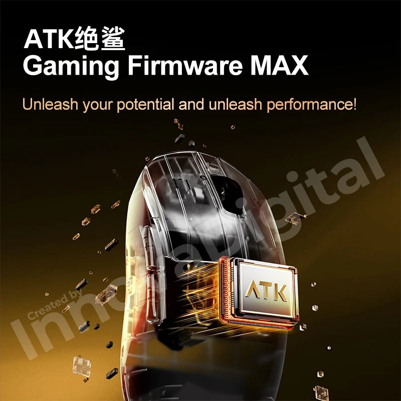 Ratón gaming inalámbrico ATK Dragonfly A9 Ultimate A9 Air PAW3950 ultraligero ergonómico para esports FPS CSGO A9 Ultra