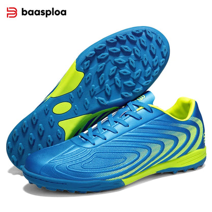 Baasploa Men Soccer Shoes Comfort Brand Lightweight Turf Training Professional Football Shoes Male Soft Sneakers Non-Slip
