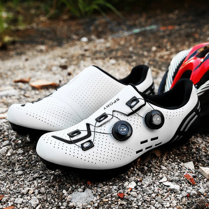 Vysoce kvalitní cyklistické boty SPD pro muže, samoupínací závodní sportovní boty na kolo, dámské neklouzavé MTB boty na horské kolo 36-47