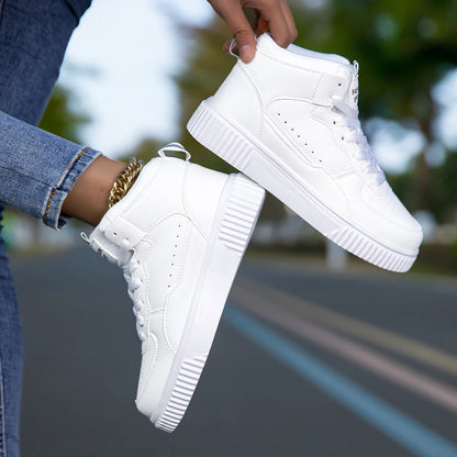 New Style Men's Casual Leather Shoes, Trendy, Breathable, Versatile, Sports White Sneakers, Leather Trendy Shoes