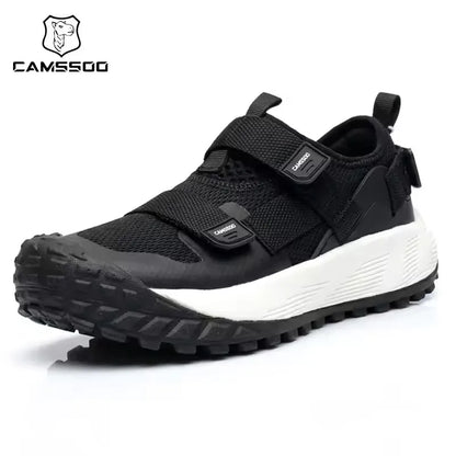Pánské turistické boty CAMSSOO na léto, prodyšné neklouzavé běžecké boty na cestování, outdoorové sporty, s tlumením, ležérní kotníkové boty do terénu