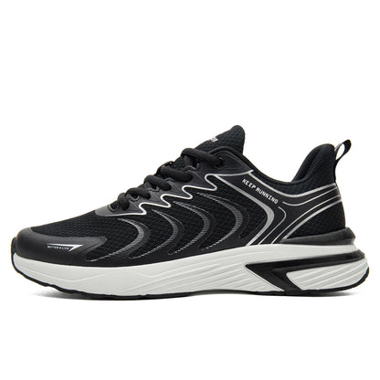 Baasploa Men's Running Shoes Casual Lightweight Mesh Breathable Sneakers Male Outdoor Non-Slip Wear-Resistant Sports Shoes