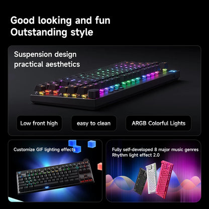 Mchose Mix87 Magnetic Swtich Keyboard Wired Gaming Keyboard 8K+256K Esport 0.08ms Low Latency E-Sports Custom Gamer Accessories